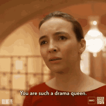 gif queen such pity drama villanelle killing eve pitiful bbc america giphy screams guy tattoo getting gifs while way he