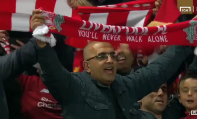 Liverpool Fan Gif Liverpool Fan Youlneverwalkalone Discover Share Gifs