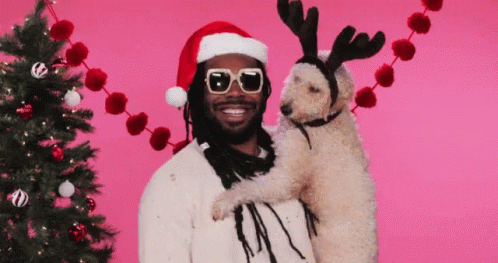 Happy Holidays Reindeer GIF