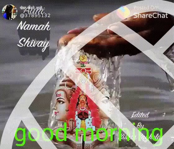 Namah Shivay Good Morning Gif Namahshivay Goodmorning Water