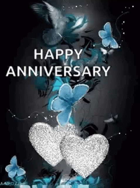 Happy Anniversary Gif Happy Anniversary Butterflies Discover Share Gifs