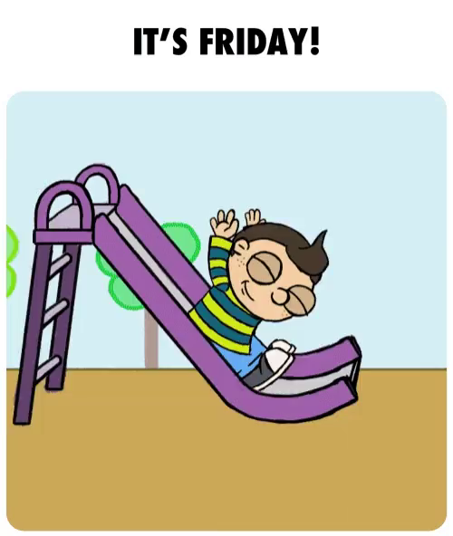 Friday Slide GIF - Friday Slide Cartoons - Discover & Share GIFs