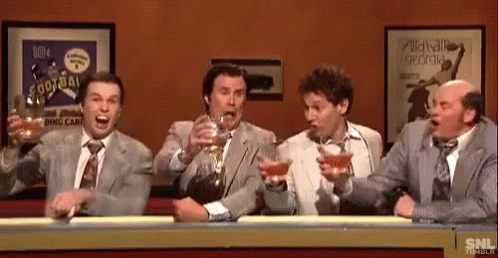 No Bar Com Os Amigos GIF - Cheers Brothers Friends GIFs