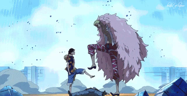 One Piece Dressrosa Gif Onepiece Dressrosa Monkeydluffy Discover Share Gifs