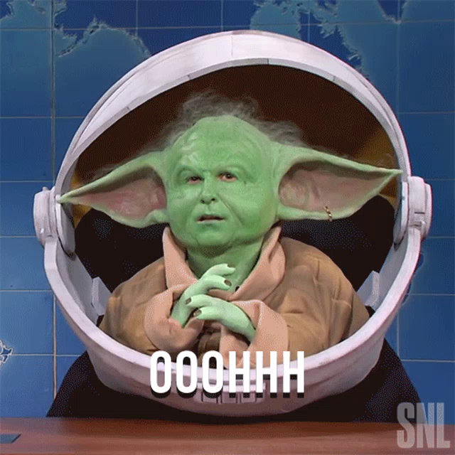 Oh Hell Yeah Baby Yoda Gif Ohhellyeah Babyyoda Saturdaynightlive Discover Share Gifs