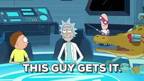 Rick And Morty This Guy Gets It Gif Rickandmorty Thisguygetsit Discover Share Gifs