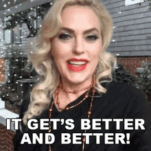 It Gets Better And Better Elaine Hendrix GIF - ItGetsBetterAndBetter ElaineHendrix Cameo GIFs