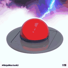 shiny red button gif