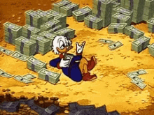 Uncle Scrooge Mcduck Money GIF - UncleScroogeMcduck Money Rich GIFs