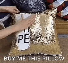 i hate people sequin pillow
