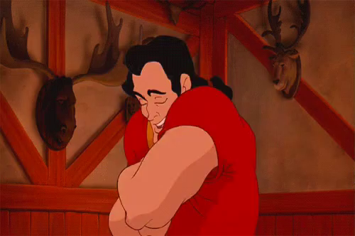 gaston disney hair