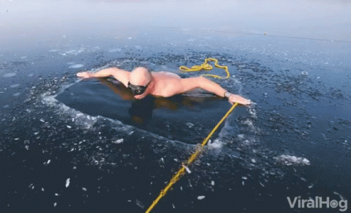 Ice swimming 