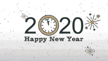 2020 happy new year text 