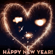 Happy New Year In Heart Gifs Tenor