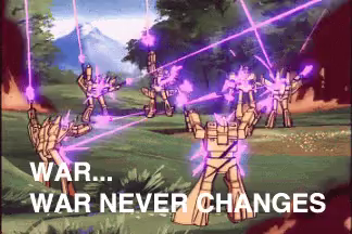 War Never Changes Lazer Gif Warneverchanges Lazer Robotsfighting Discover Share Gifs