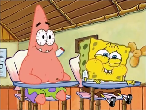 spongebob and patrick in class