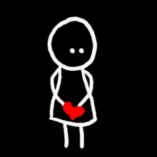 Image result for heart stick man clipart gif