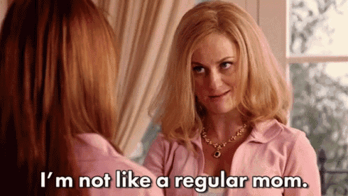 animated GIF of Amy Poehler from Mean Girls saying 