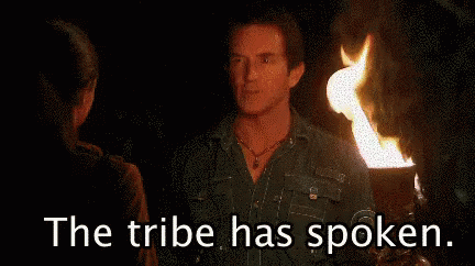 Resultado de imagem para the tribe has spoken gif