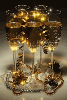 Happy Birthday Champagne Gifs Tenor