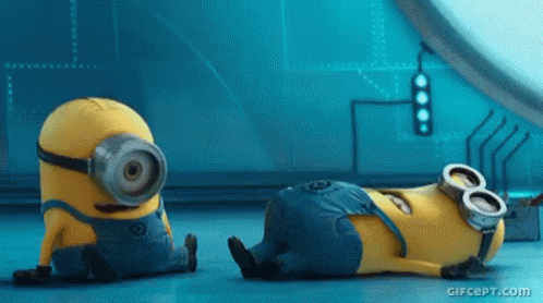 minion laughing about butt