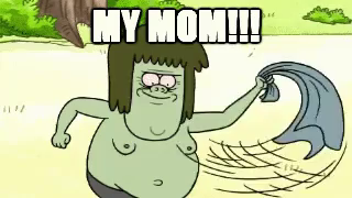 Regular Show Muscle Man Mom Gifs Tenor