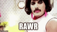 Rawr Freddie Mercury GIF - Rawr FreddieMercury Freddie GIFs