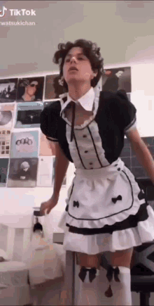 Sexy busty maid