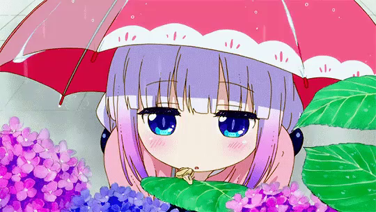 小林さんちのメイドラゴン 雨 Gif Miss Kobayashi Dragon Maid Meidoragon Discover Share Gifs