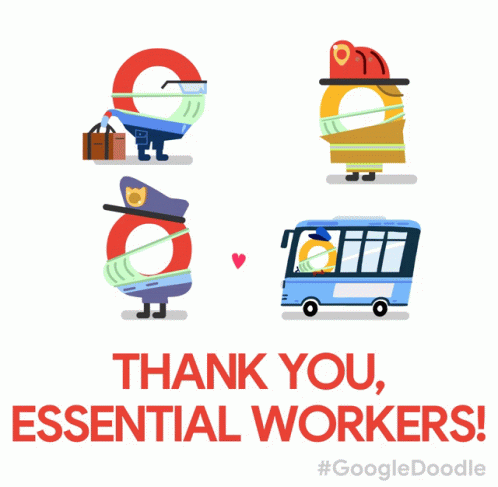 Thank You Essential Workers Essential Employee GIF