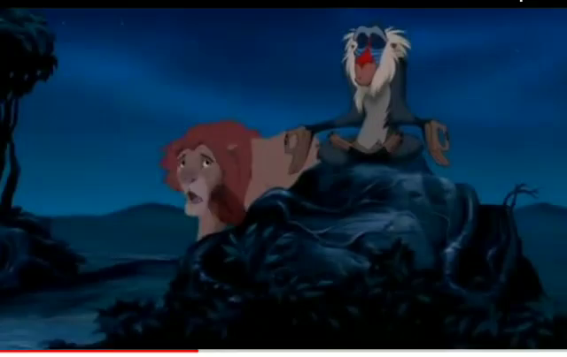 lion king rafiki meditating