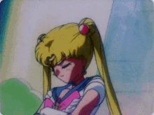 Sailormoon Luna GIF - Sailormoon Luna Sleep - Discover & Share GIFs
