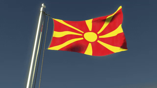 North Macedonia Flag Gif Northmacedonia Flag Flagwaver Discover Share Gifs