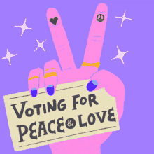 Voting For Peace And Love Vote GIF - VotingForPeaceAndLove Vote Votes GIFs