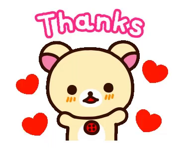 Thanks Cute Gif Thanks Cute Rilakkuma Discover Share Gifs