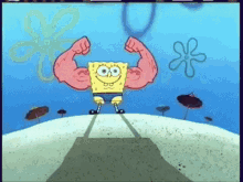 Spongebob Baby To Strong Man Blank Template Imgflip