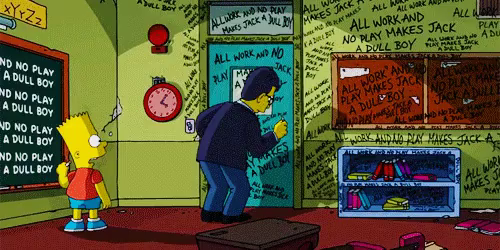 Stephen King - The Simpsons GIF - TheSimpsons Simpsons BartSimpson