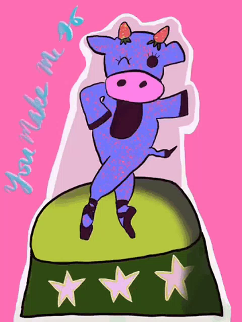 Strawberrycow Youmakemegowow Gif Strawberrycow Strawberry Cow Discover Share Gifs - roblox icon pink cow