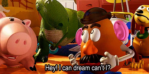 Toy Story Mr Potato Head GIF - Toy Story Mr Potato Head I Can Dream Cant I  - Discover & Share GIFs