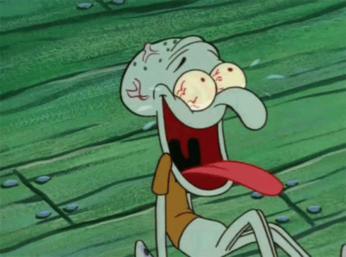 Squidward Laughing GIF