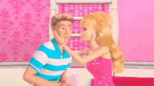 barbie cartoon kiss