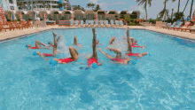 Synchronized Swimming Team GIF - SynchronizedSwimming Team SwimmingPool GIFs