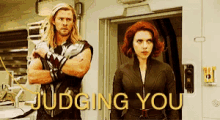 Avengers Judging You GIF - Avengers JudgingYou Thor GIFs