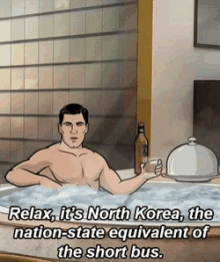 Archer North Korea GIF - Archer NorthKorea Relax GIFs