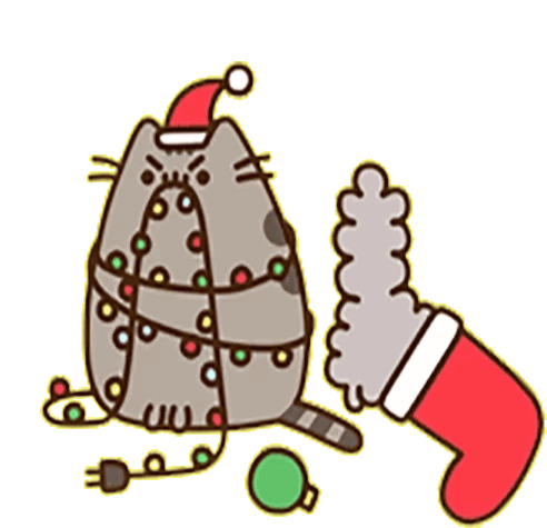 santa claws pusheen