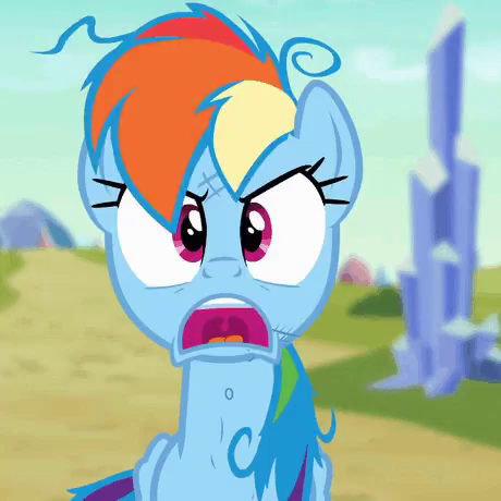 rainbow dash mad face