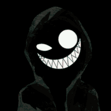 Black Creepy Smile Anime