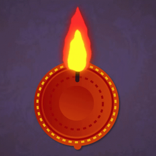Happy Diwali Tea Lights GIF