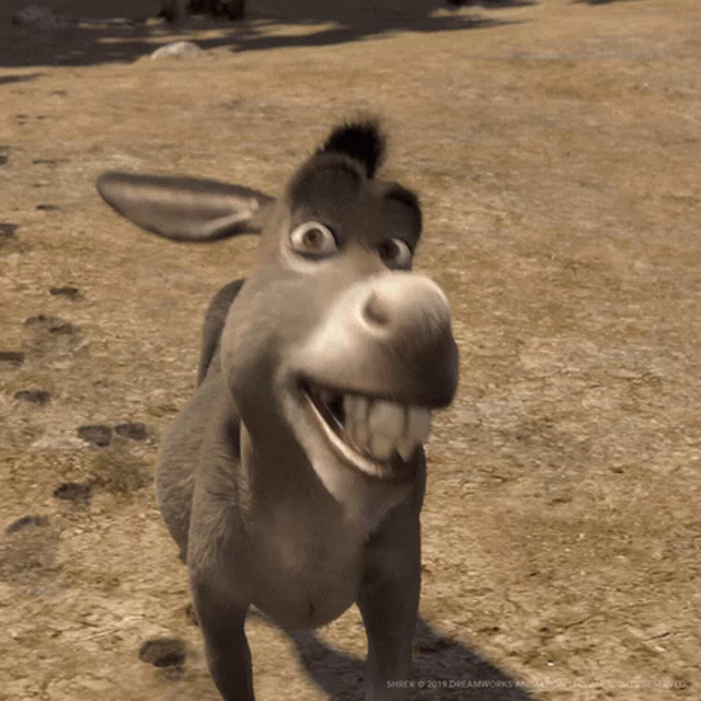 Donkey From Shrek Smiling Meme Today s disabled character of the day is ...