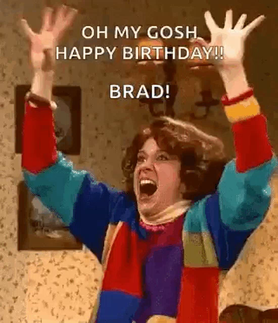 Snl Happy Birthday Brad Gif Snl Happybirthdaybrad Omg Discover Share Gifs